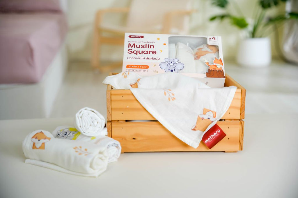 Mothery Bamboo Muslin ผ้าอ้อมมัสลินใยไผ่